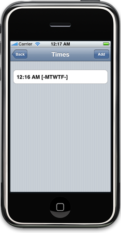 Timetable